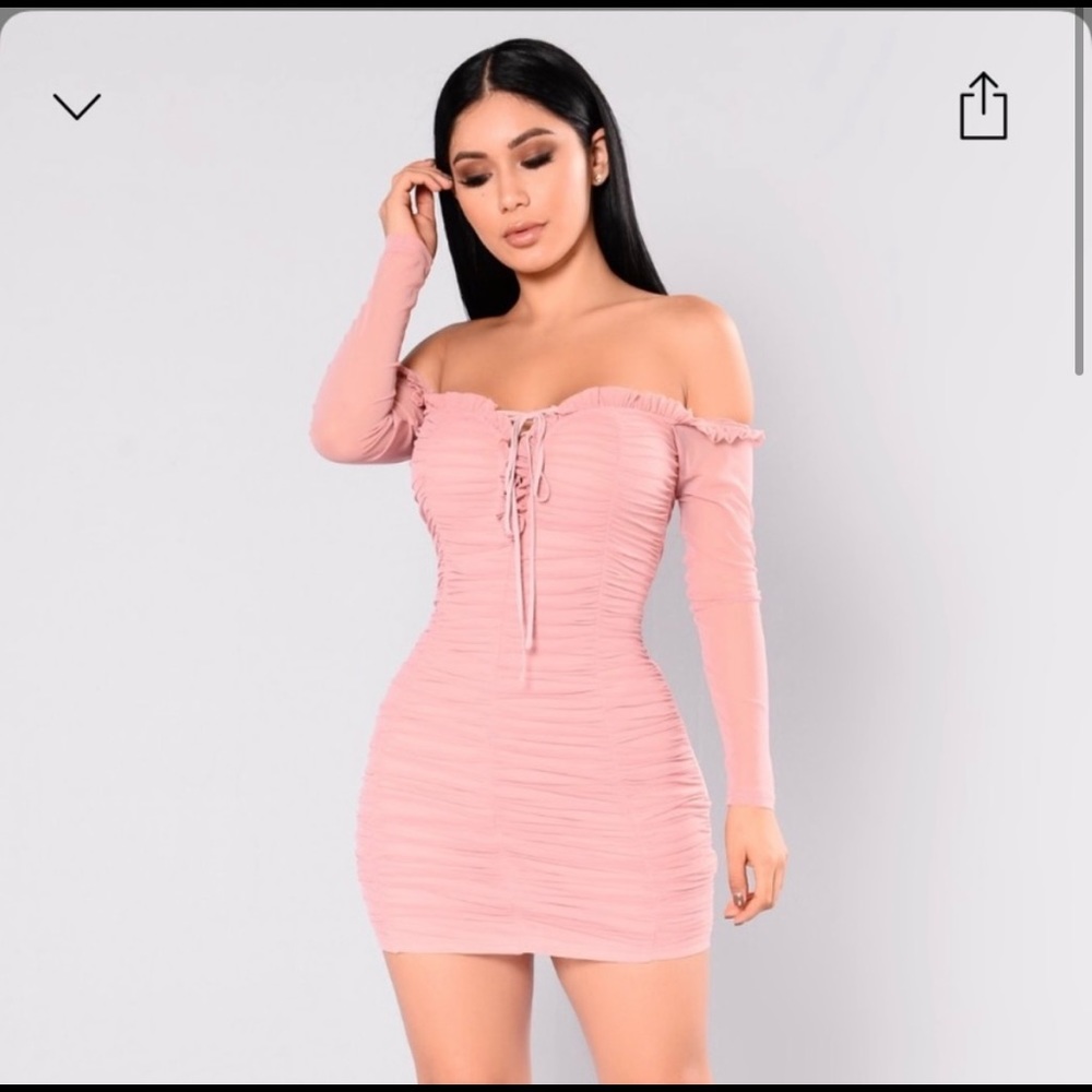 Fashion nova pink dress